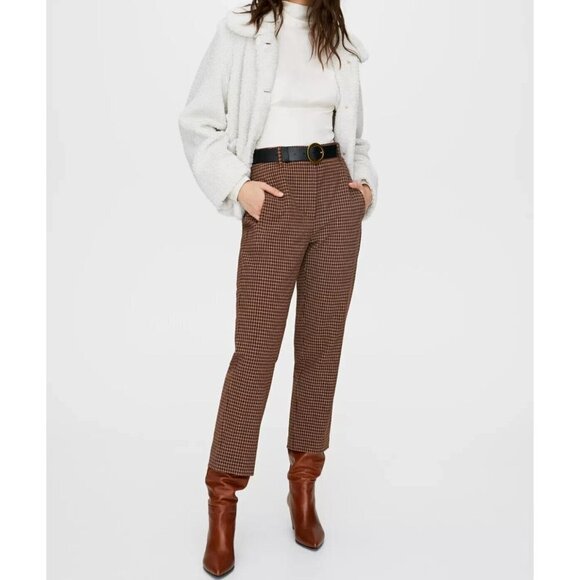 Wilfred Women's 2XS Ivory Avorio Leigh Blouse High Neck Shiny Backless Top $138 - Picture 6 of 10